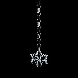 Beautiful Handcrafted Glass faceted Snowflake Sun Catcher